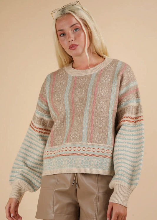 New Perspective Cozy Knit Sweater