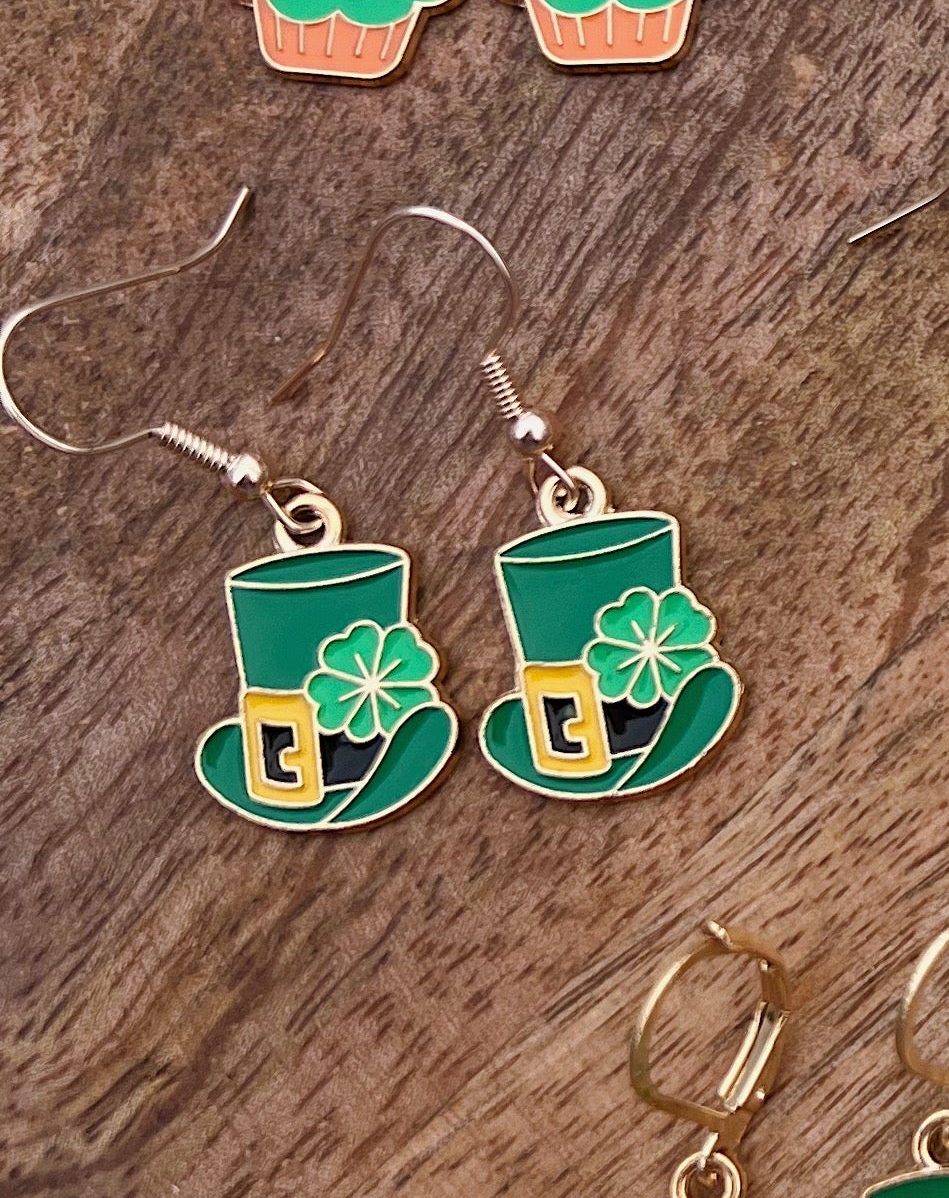 Handmade St Patrick’s Day Collection Dangle Earrings
