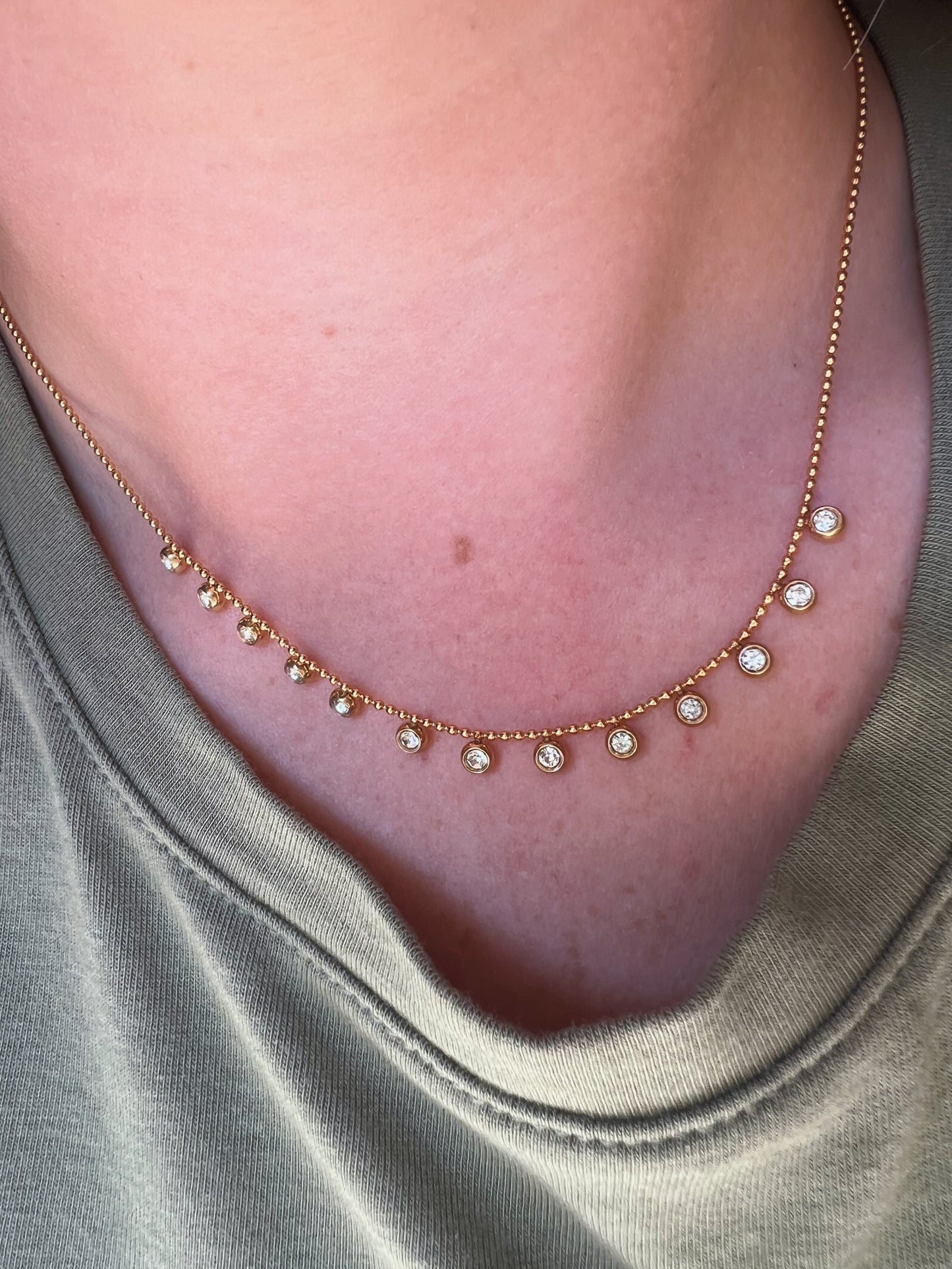 Dazzling Dangle Drops Necklace