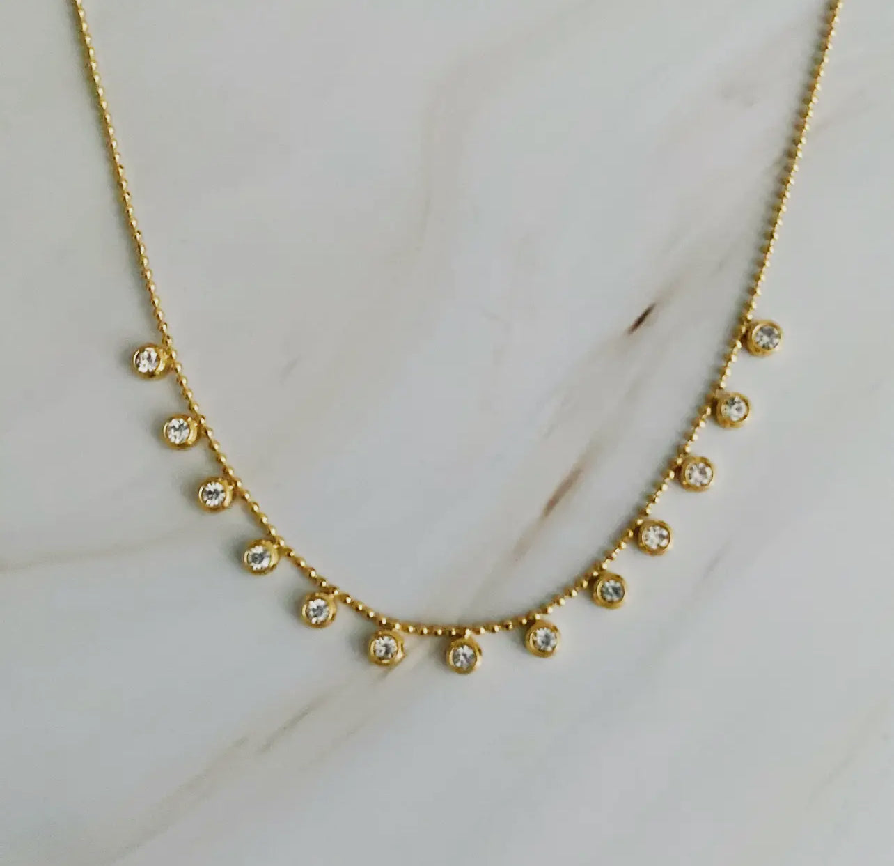 Dazzling Dangle Drops Necklace