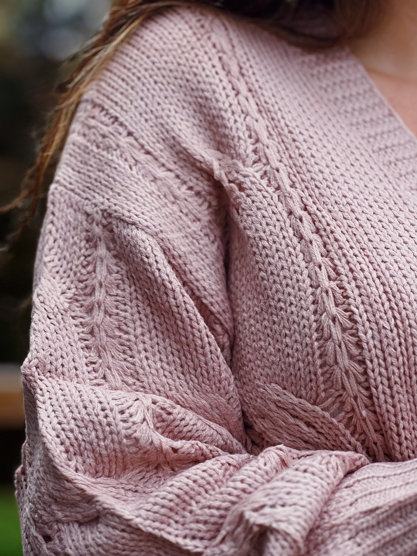 Points to Cozy Cable Knit Sweater Cardigan