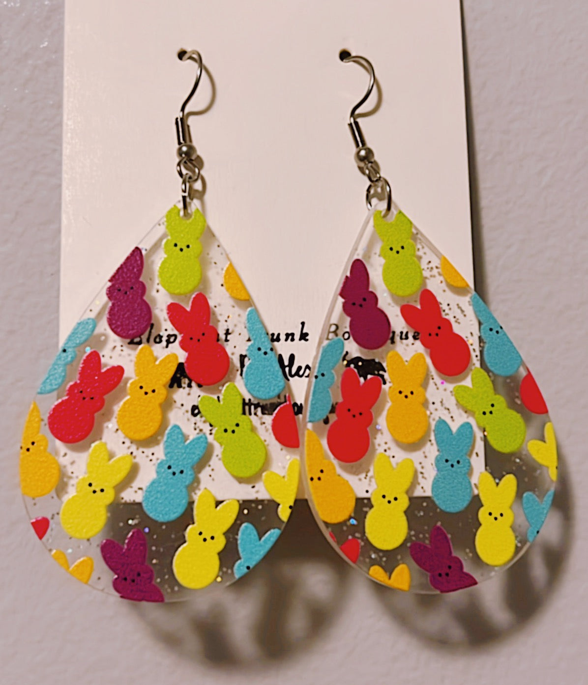 Colorful Easter Peep Earrings