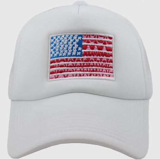 American Flag Trucker Hat