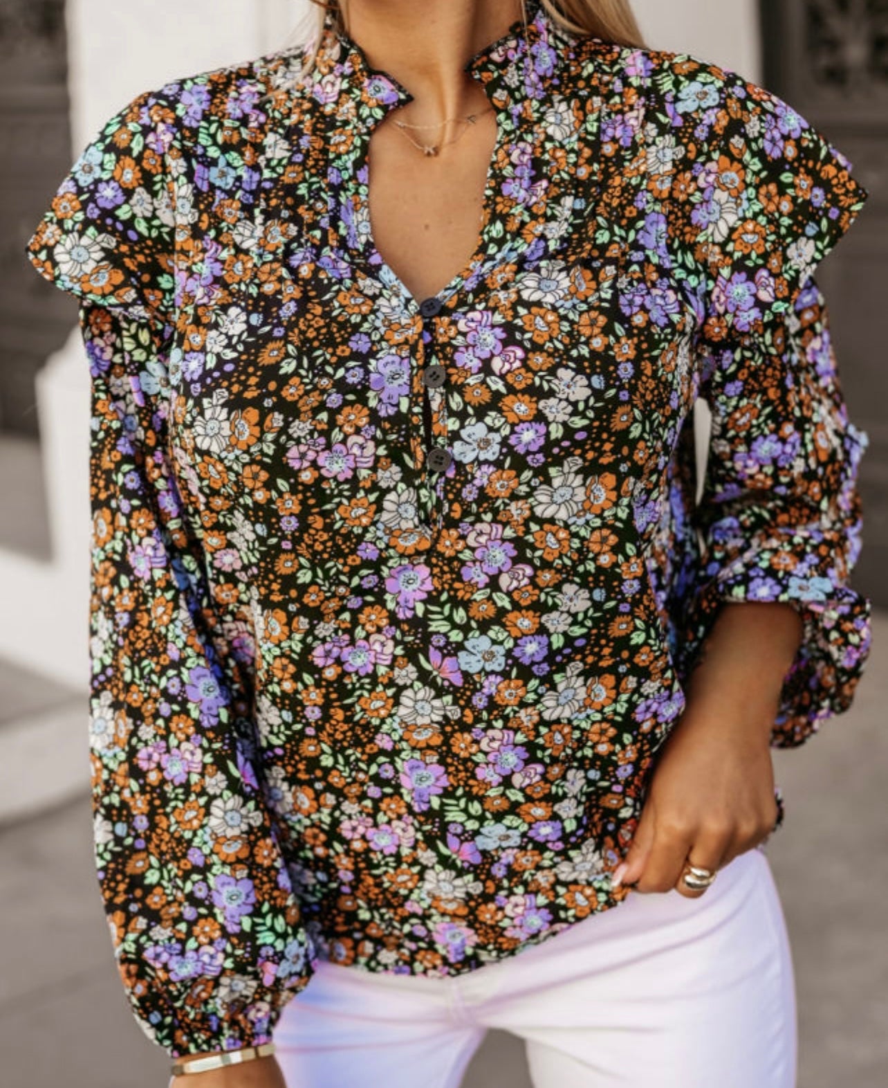 Blooming Hope Floral Blouse