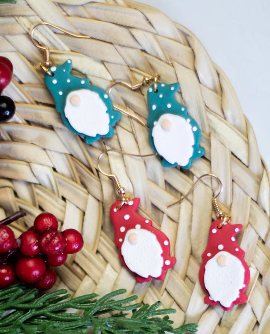 Christmas Gnome Dangle Earrings