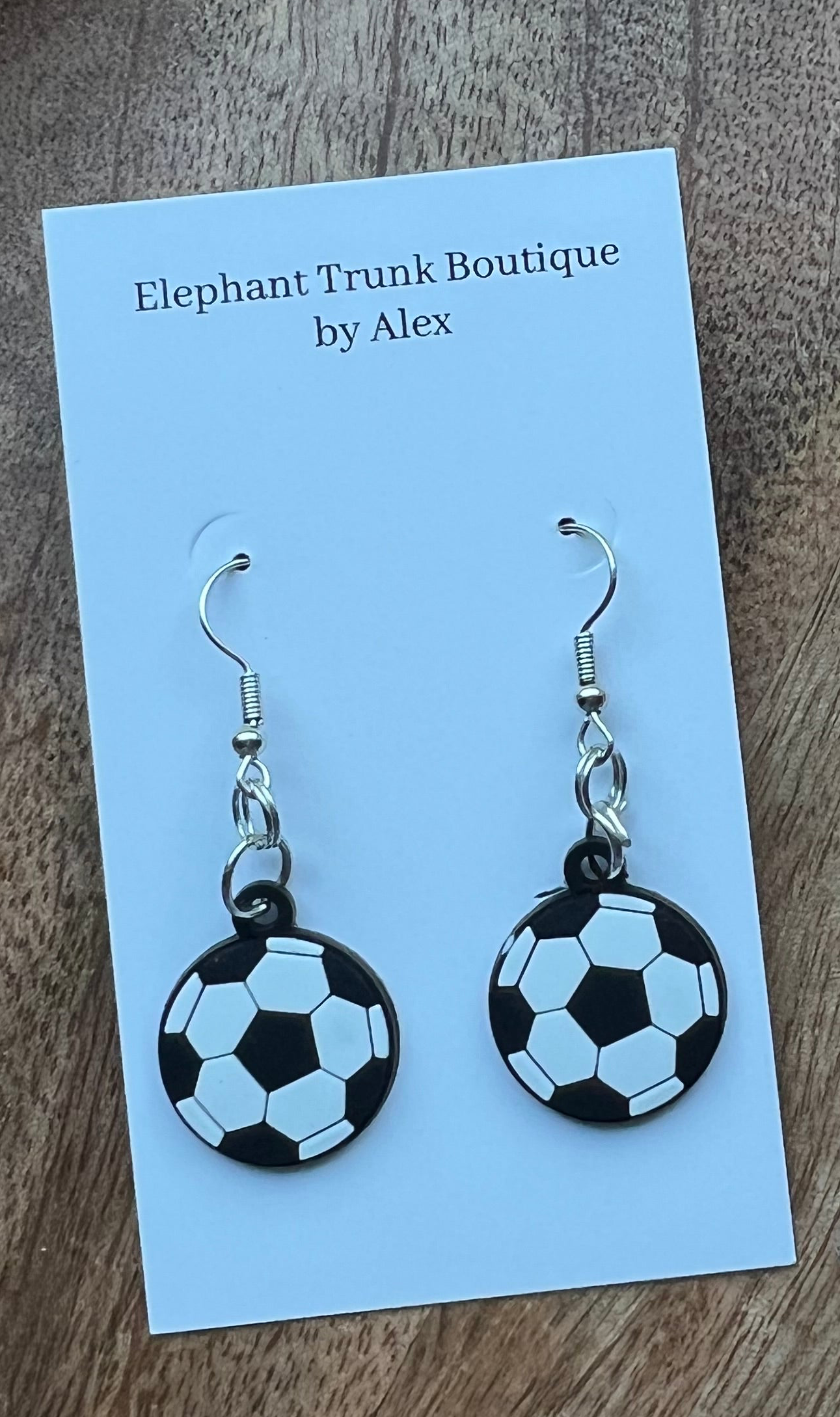Sports dangle earrings