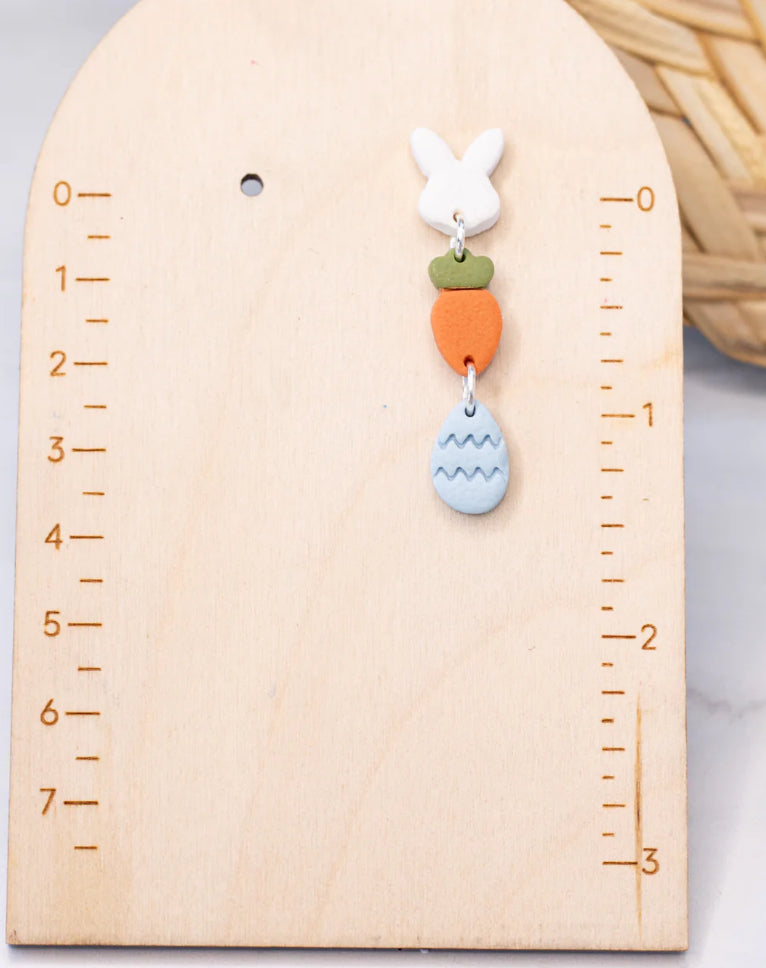 Easter Trio Clay Dangle Earrings
