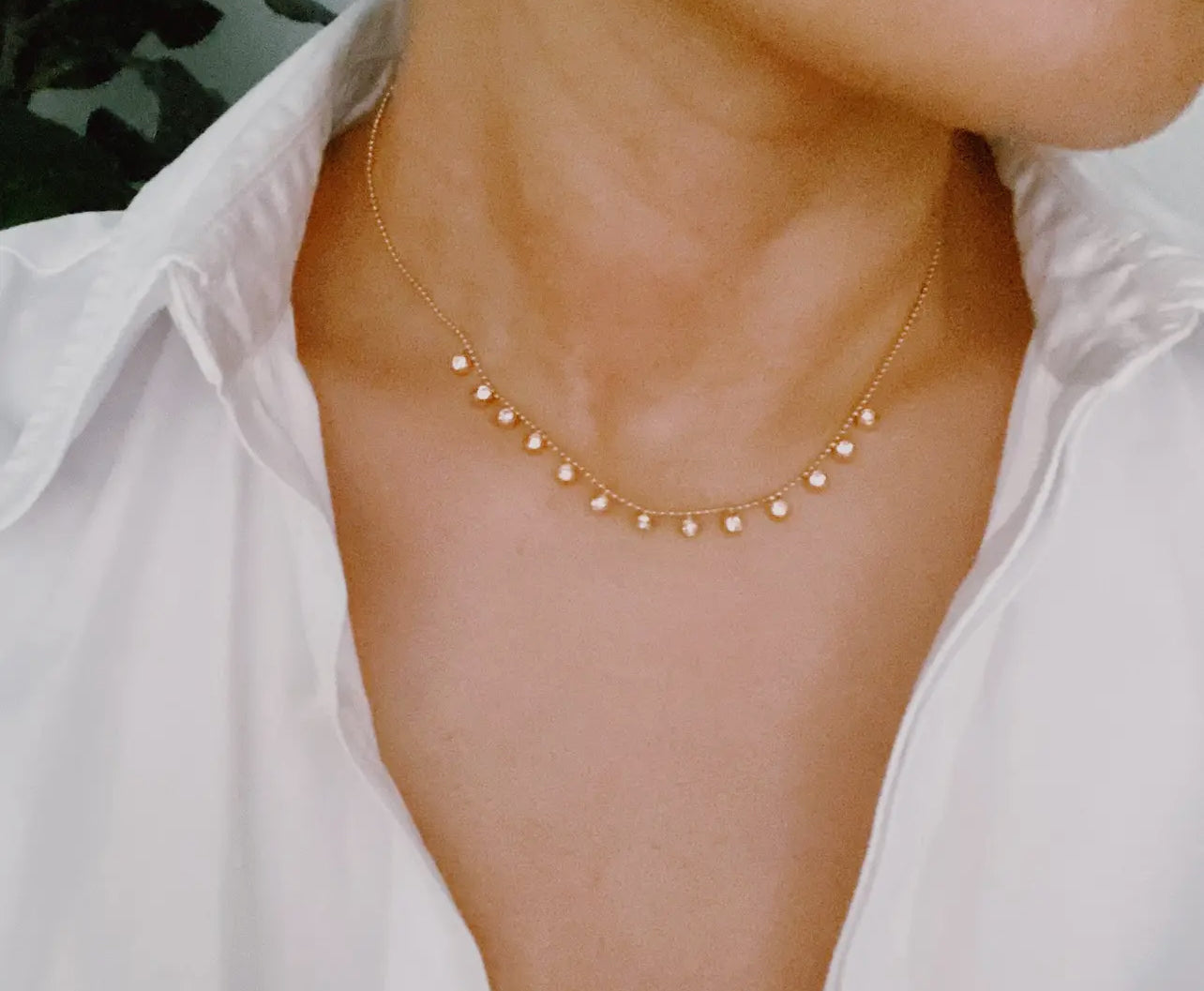 Dazzling Dangle Drops Necklace