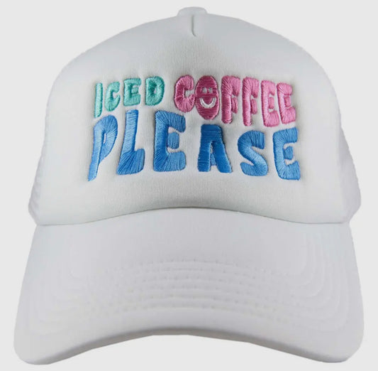 Iced Coffee Please Trucker Hat
