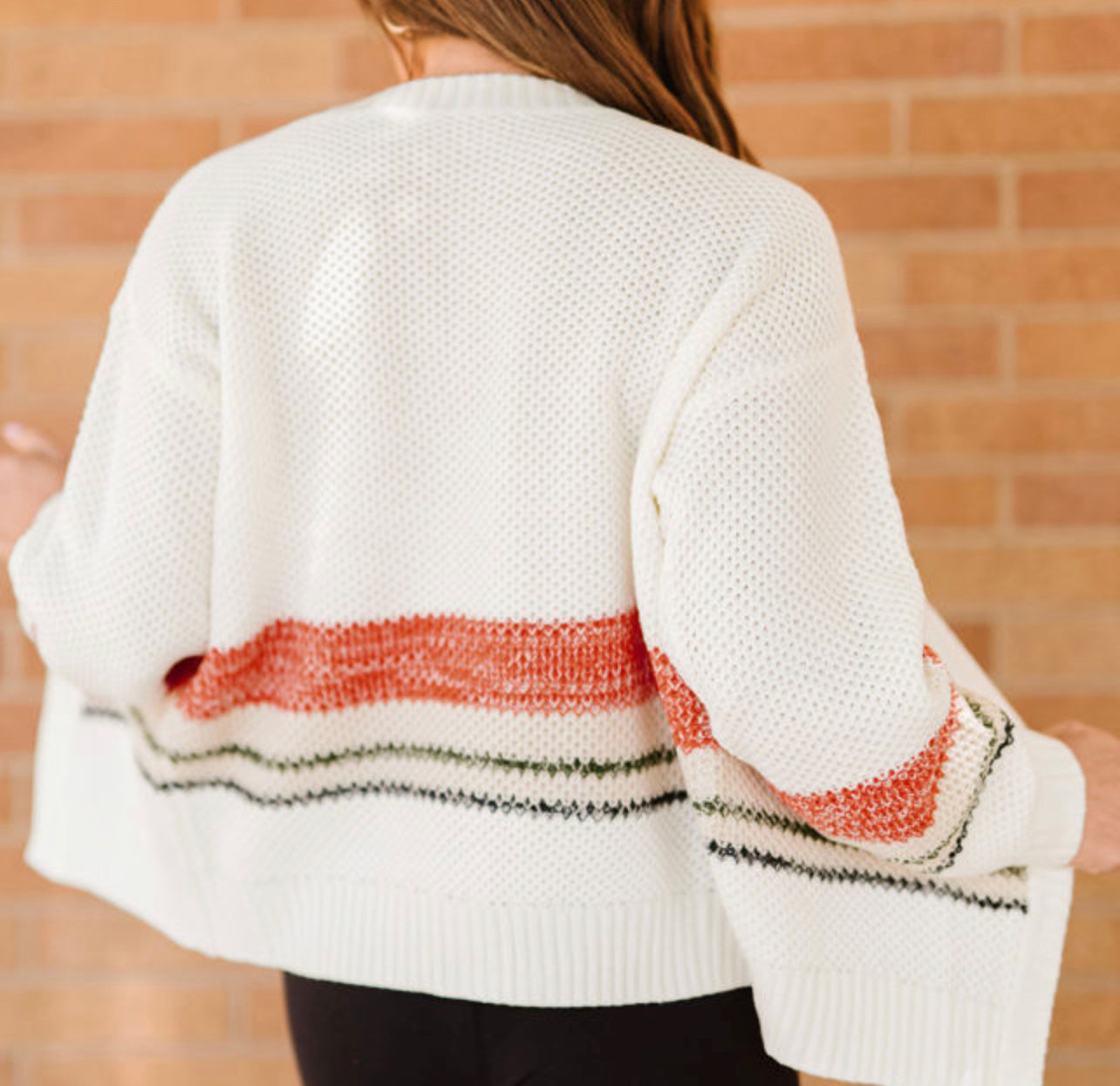 Fall Days Begin Ivory Sweater Cardigan