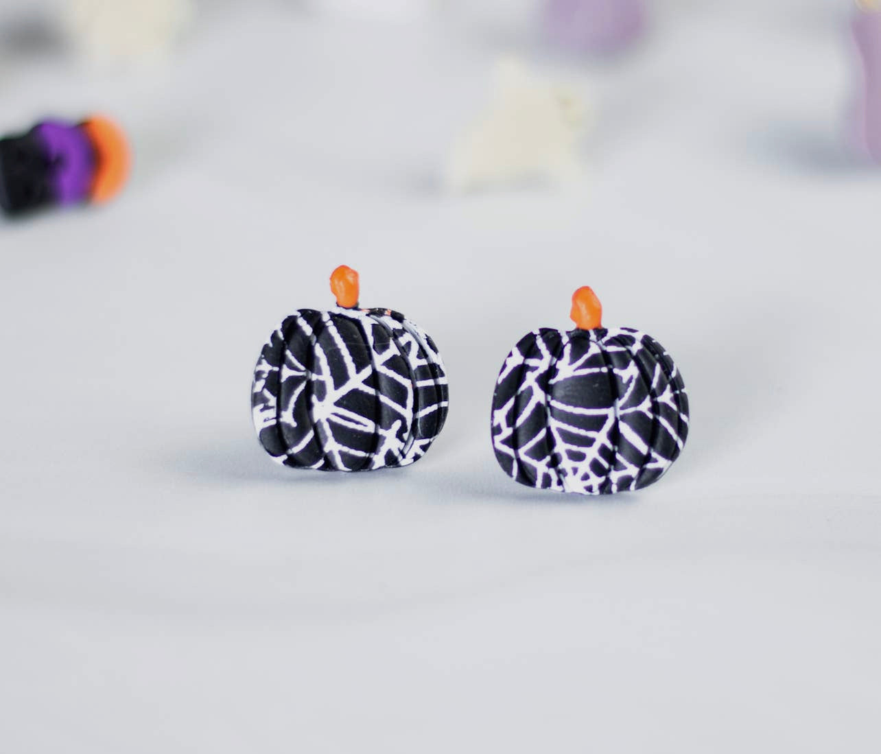 Small Pumpkin Stud Earrings