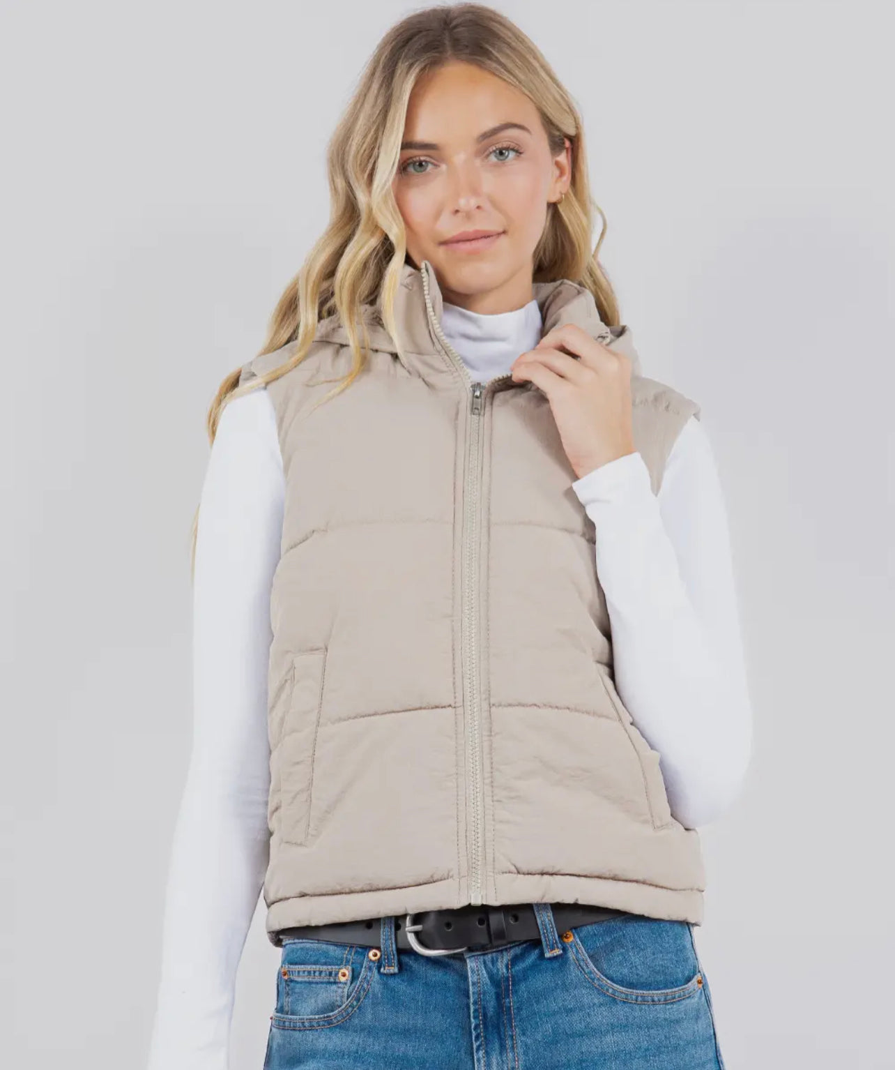 Weekend Mode Sherpa Lined Puffer Vest