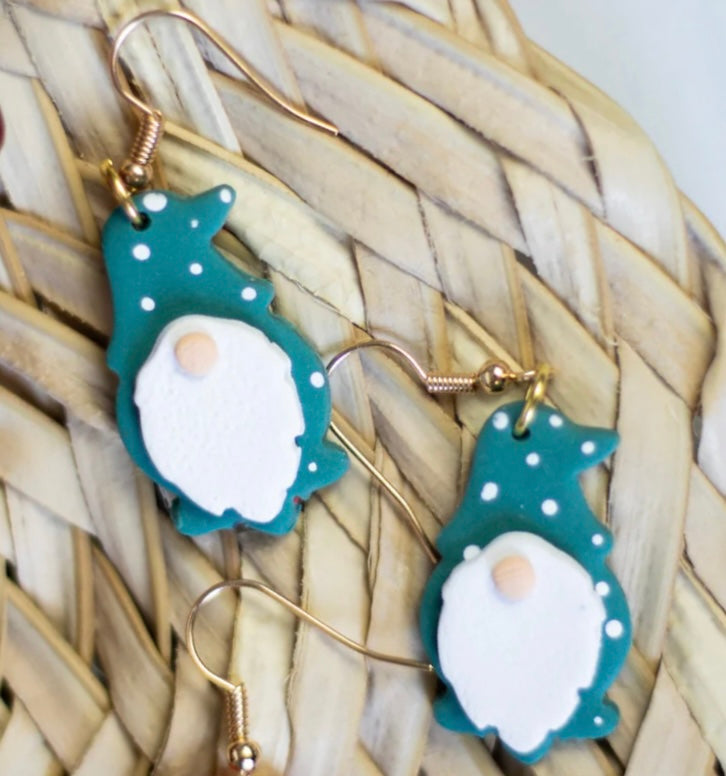 Christmas Gnome Dangle Earrings