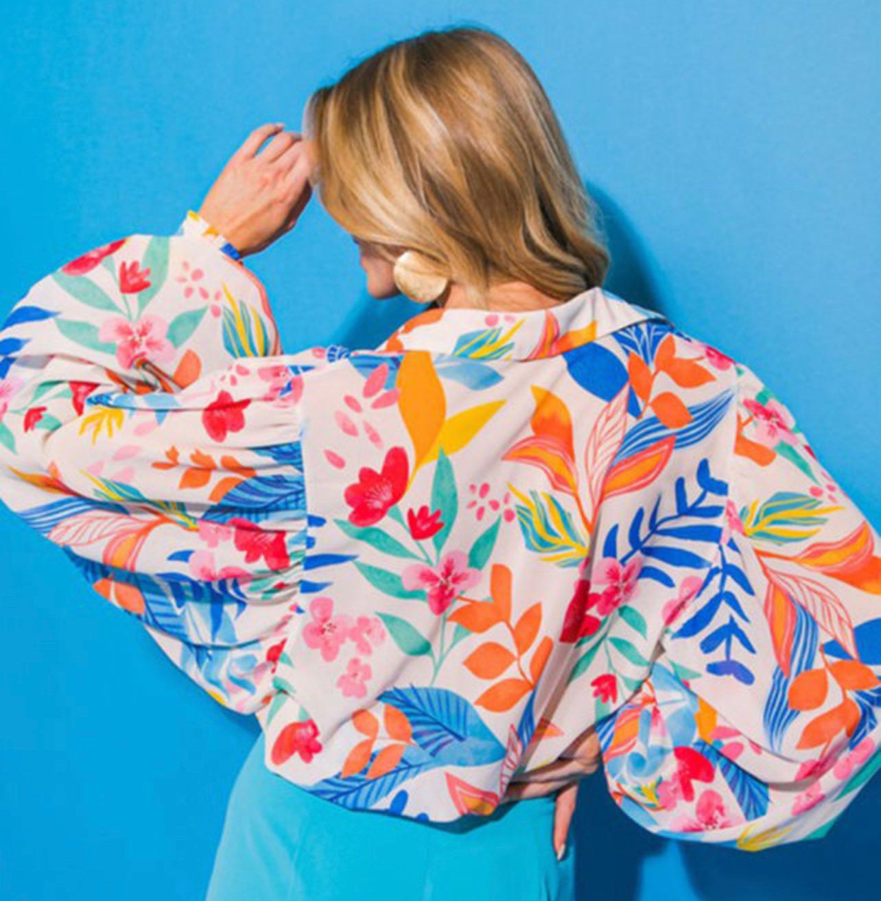 Summer Days Abroad Button Up Blouse