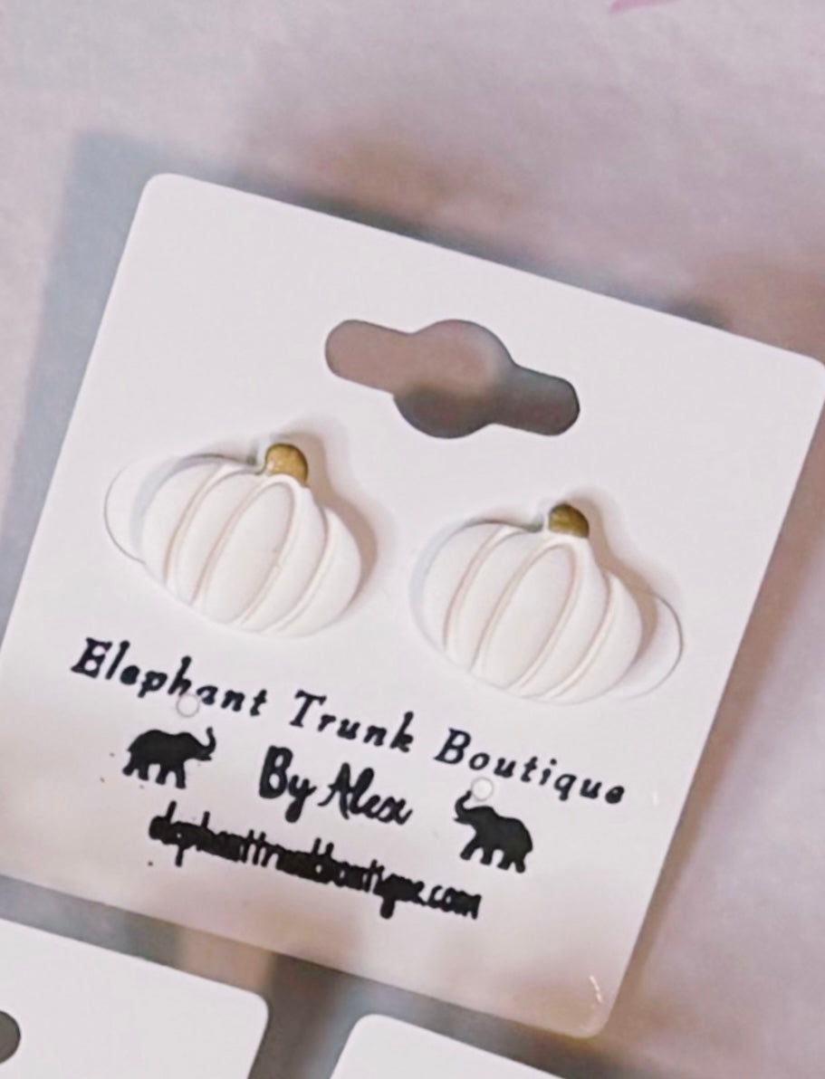 Small Pumpkin Stud Earrings