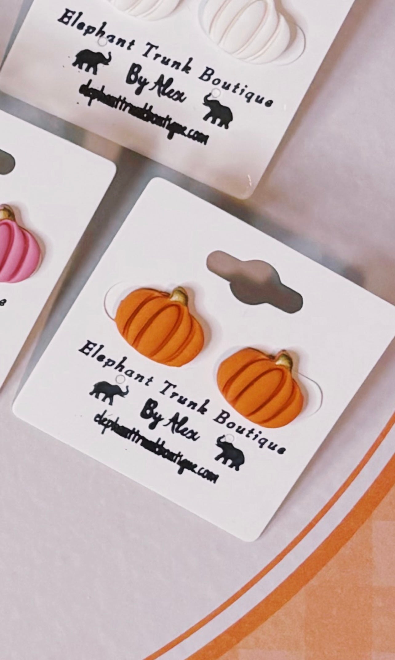 Small Pumpkin Stud Earrings
