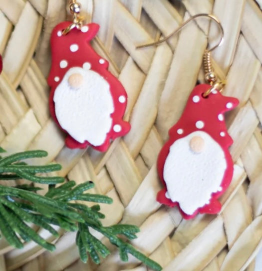 Christmas Gnome Dangle Earrings