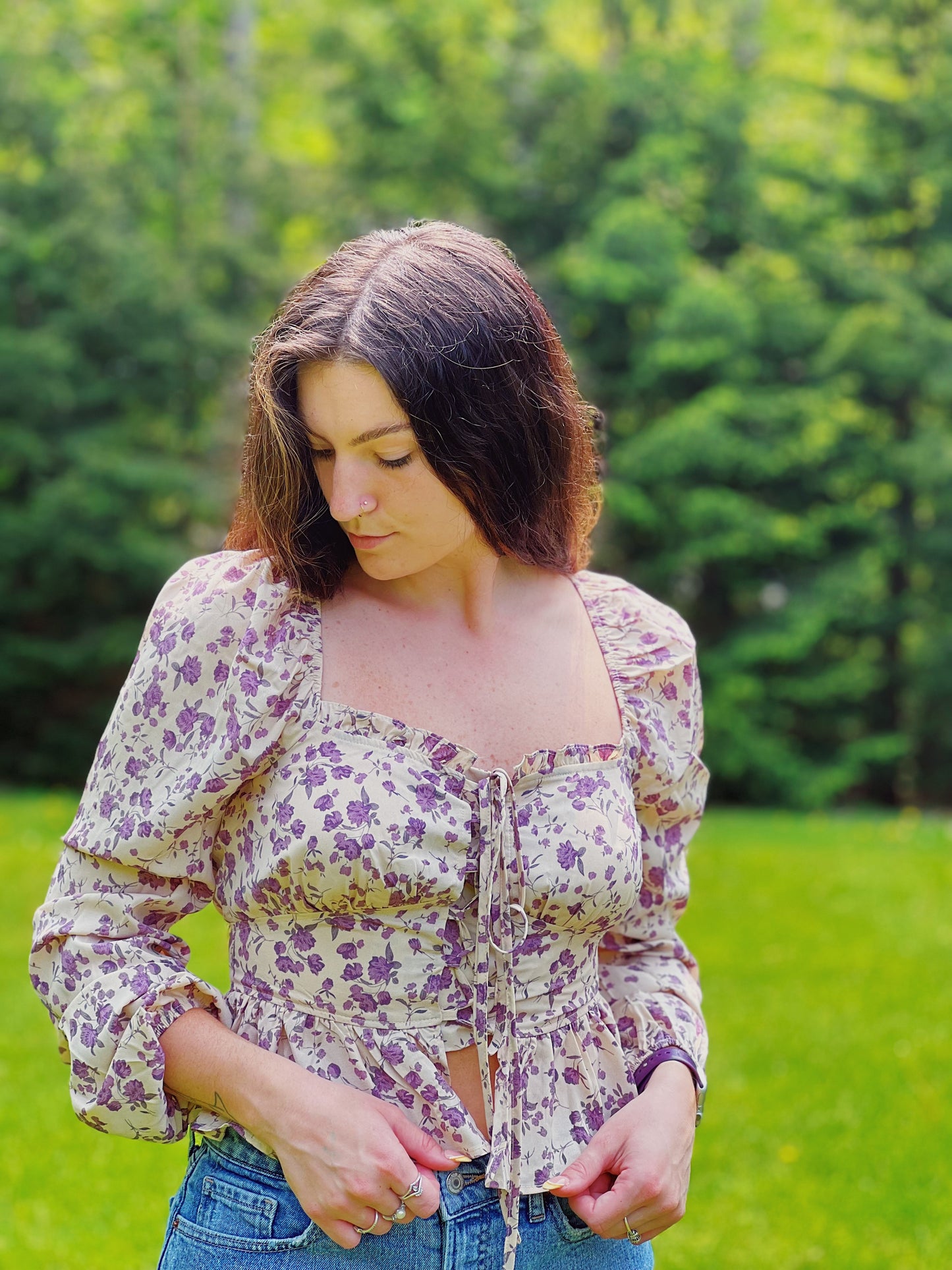 Living A Fairytale Floral Top