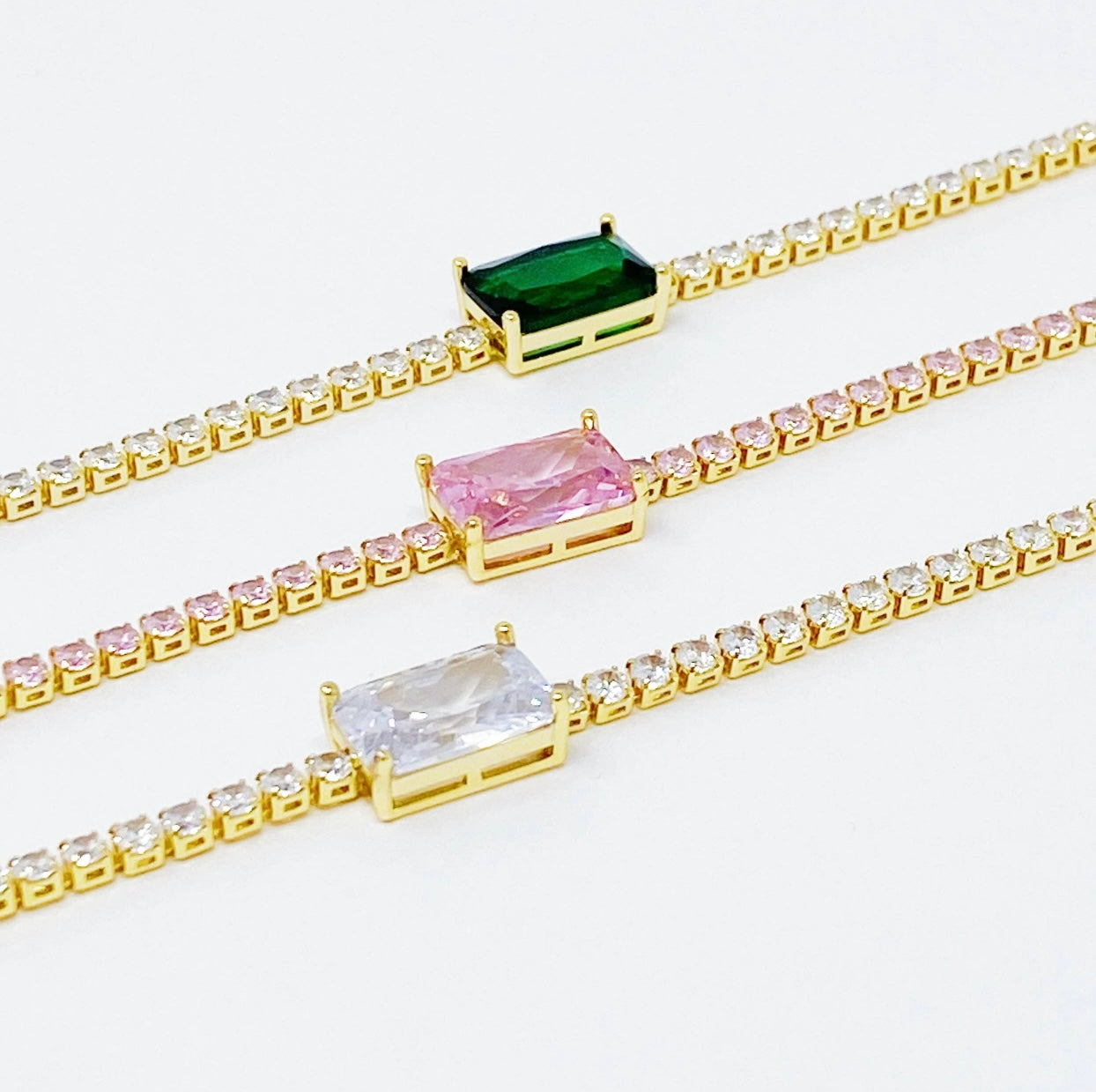 Precious Pendant Tennis Bracelet