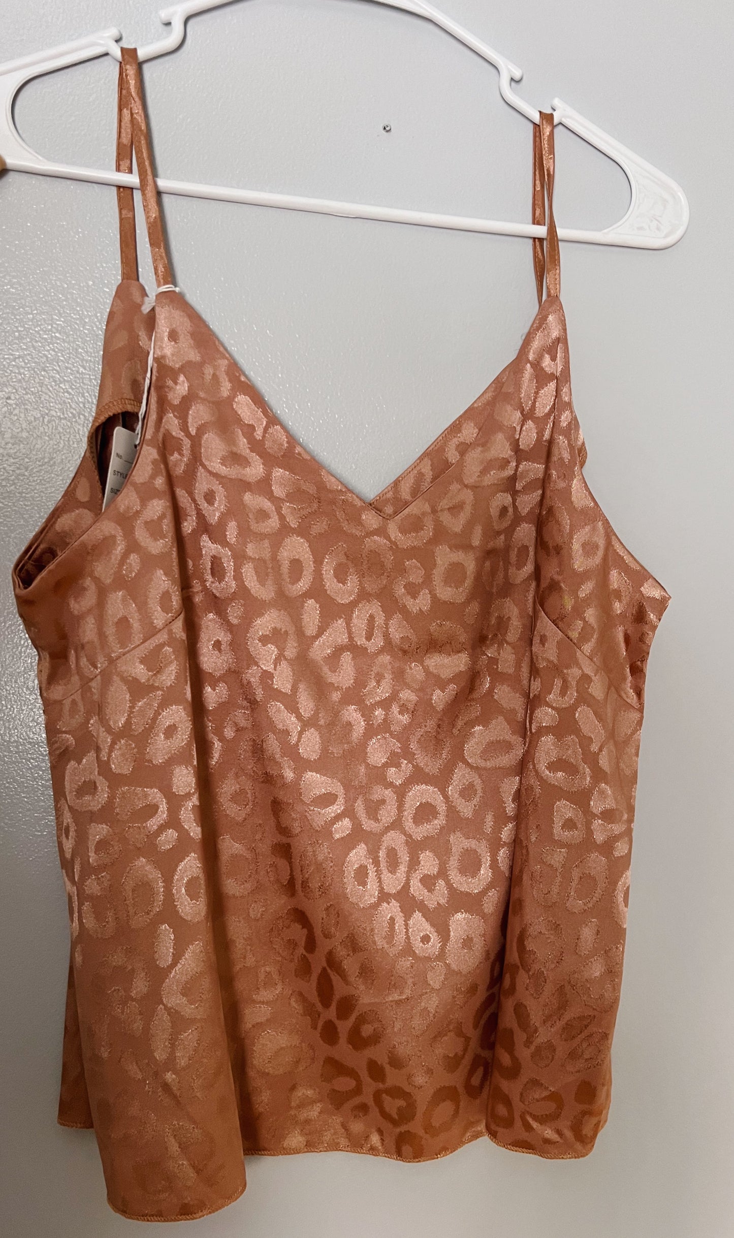 Satin Leopard Tank