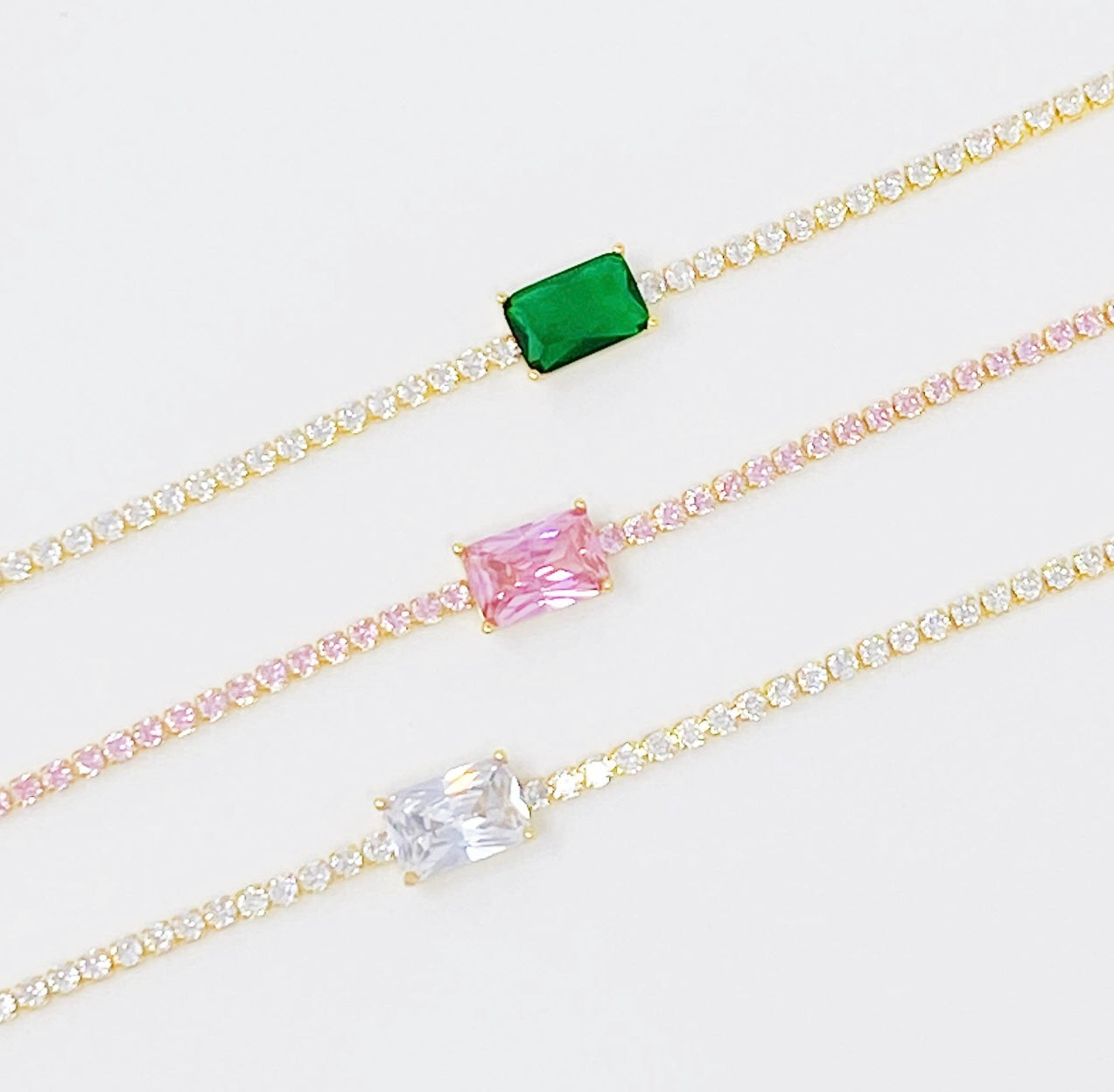 Precious Pendant Tennis Bracelet