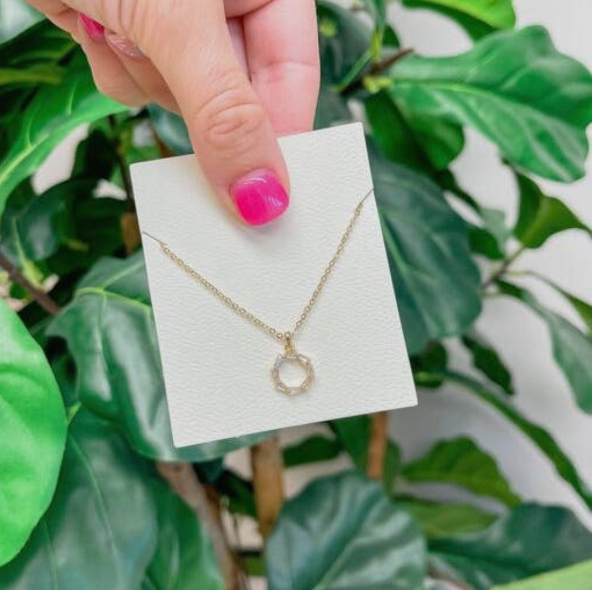 Circled in Crystals Necklace