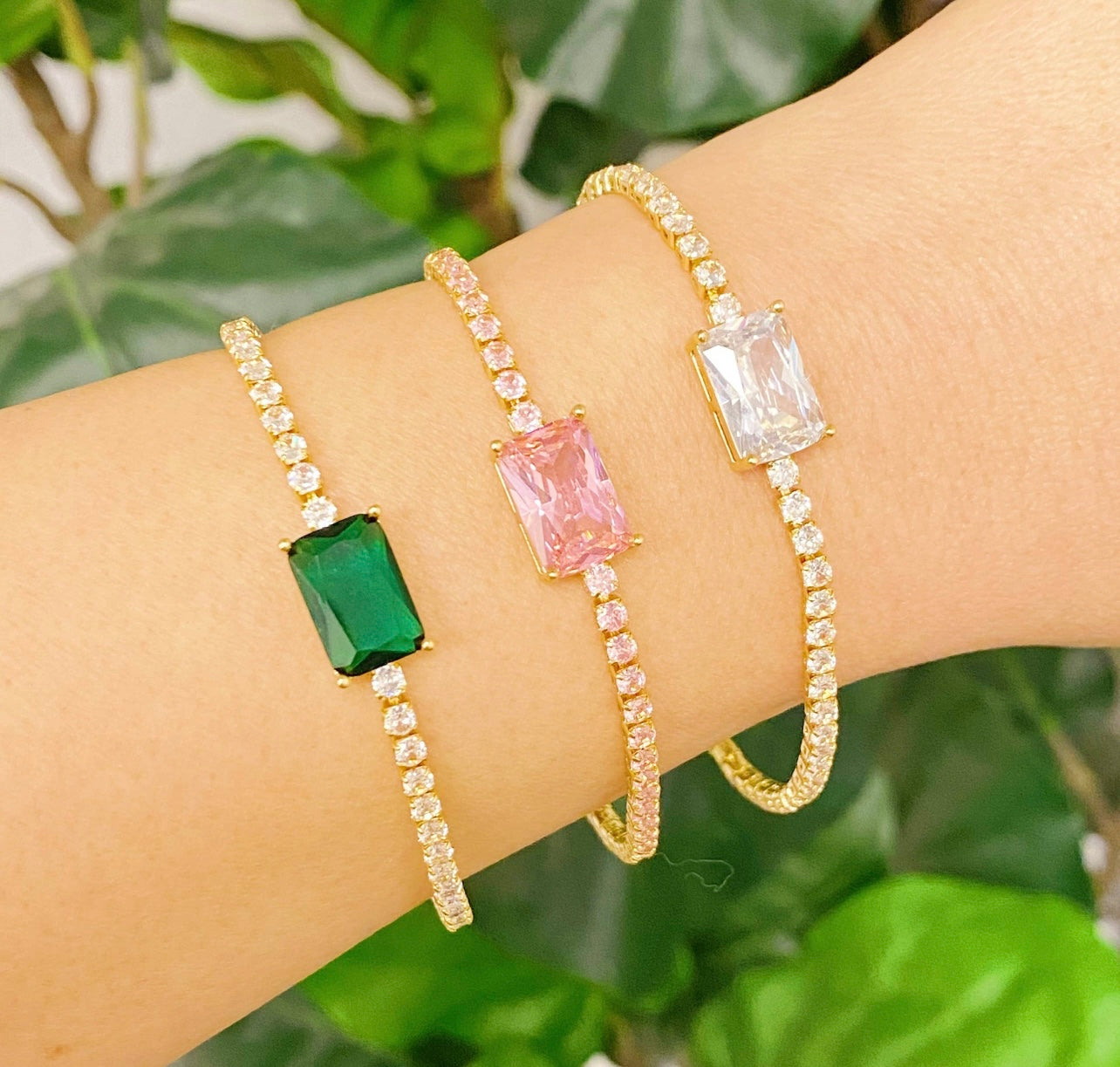 Precious Pendant Tennis Bracelet
