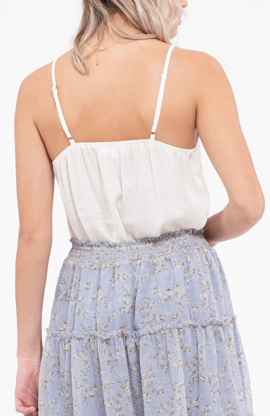 Ivory Lace Trim Cami