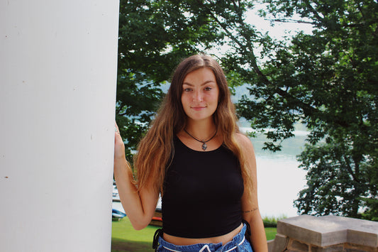 Staple Tie Side Black Tank