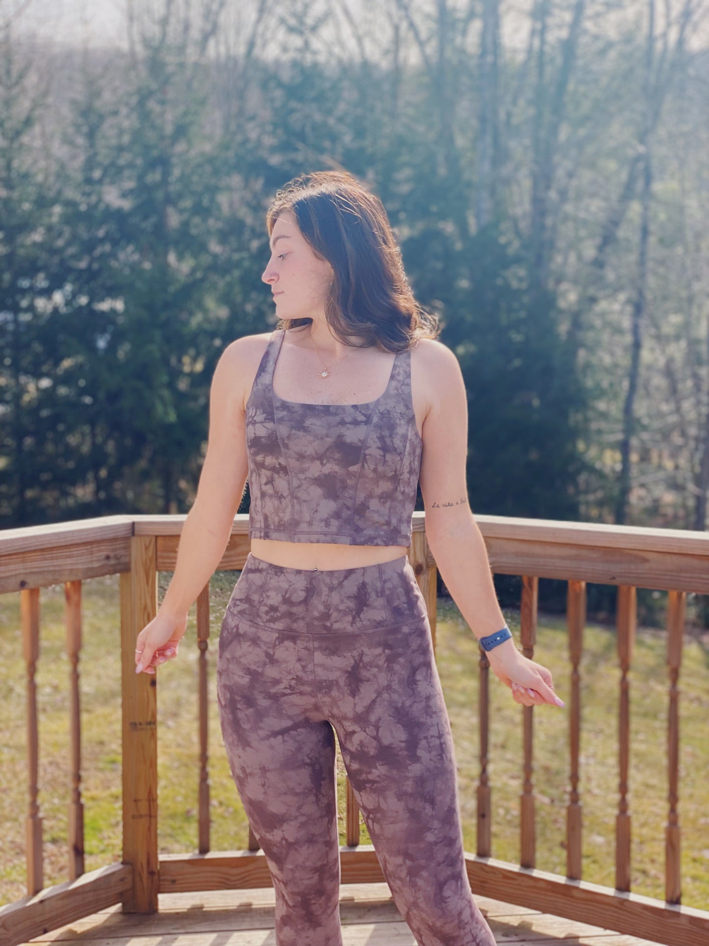 Purple Tie-Dye Leggings