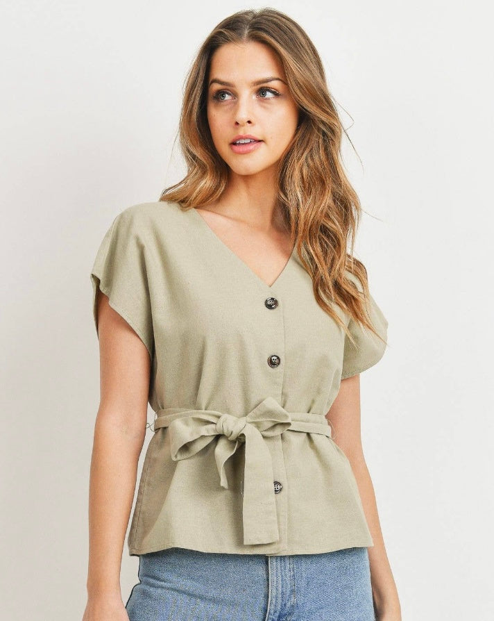 See Me In Sage Top