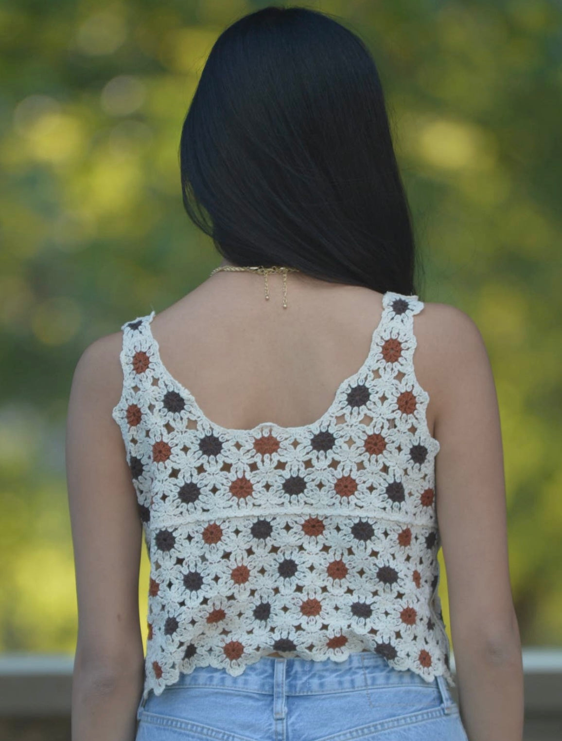 Field of Daises Crochet Tank