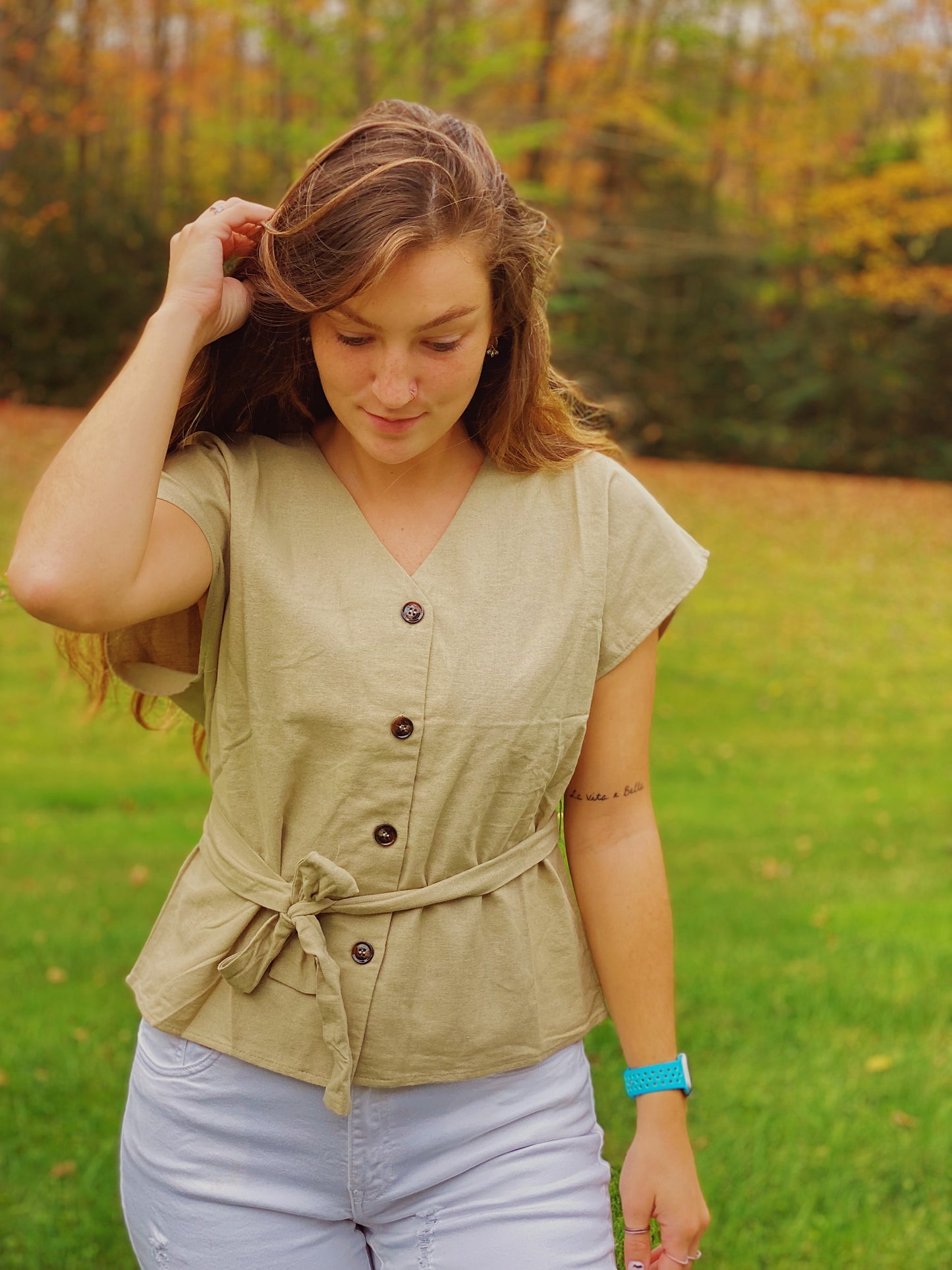 See Me In Sage Top