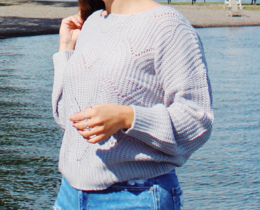 Go To Grey Knit Sweater