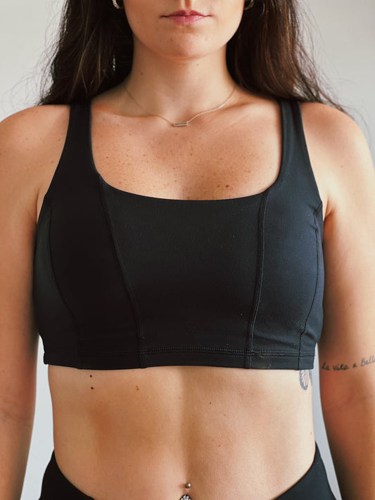 Black Essential Sports Bra