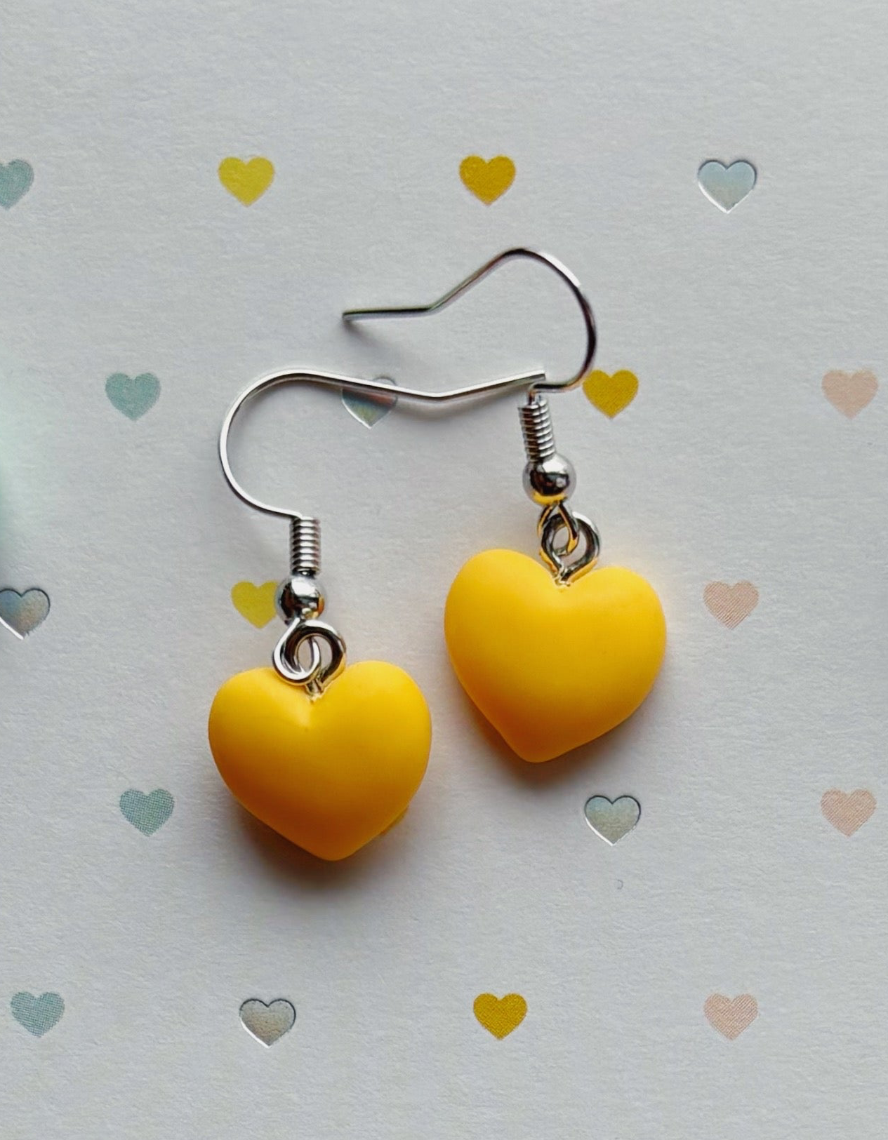Valentines Heart Dangle Earrings