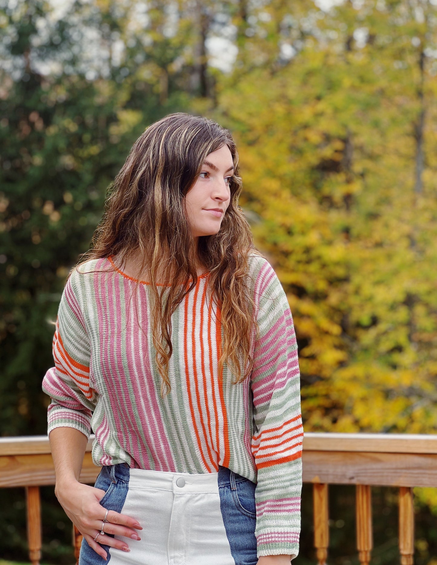 That Fall Feeling Striped Sweater