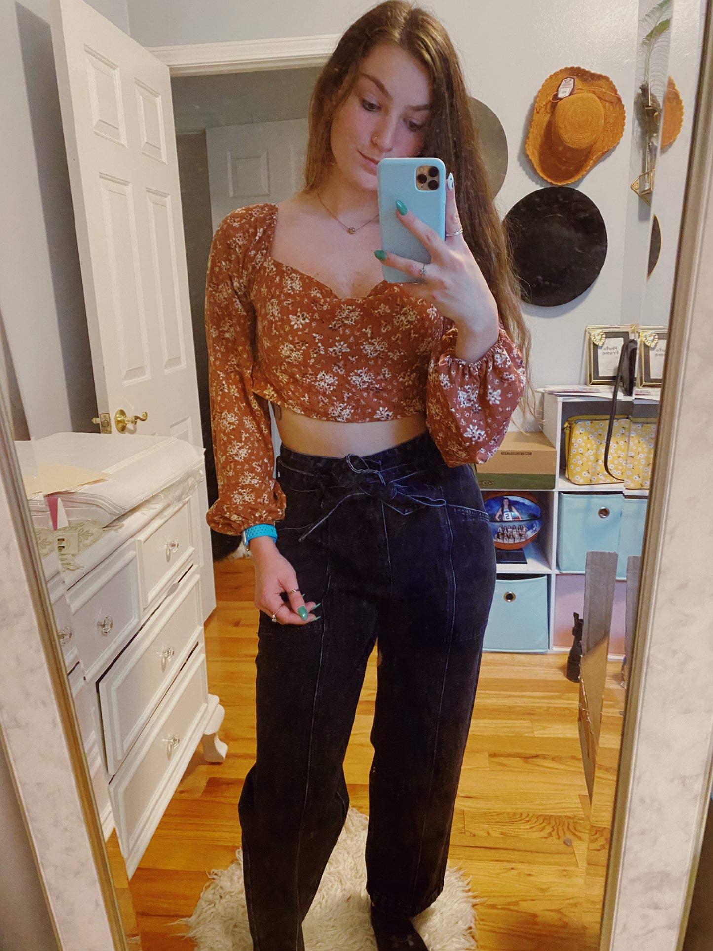 Fall Florals Crop Top