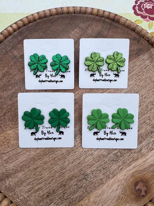 Shamrock Stud Earrings