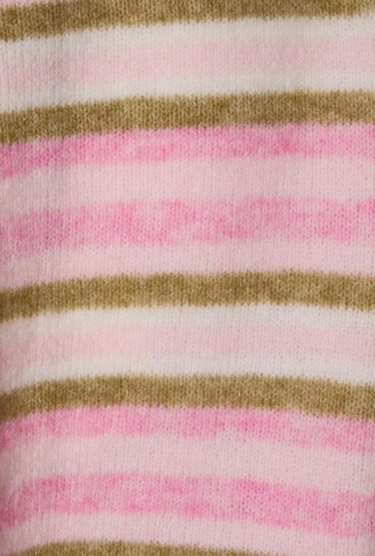 Blush & Olive Striped Cloud Cardigan