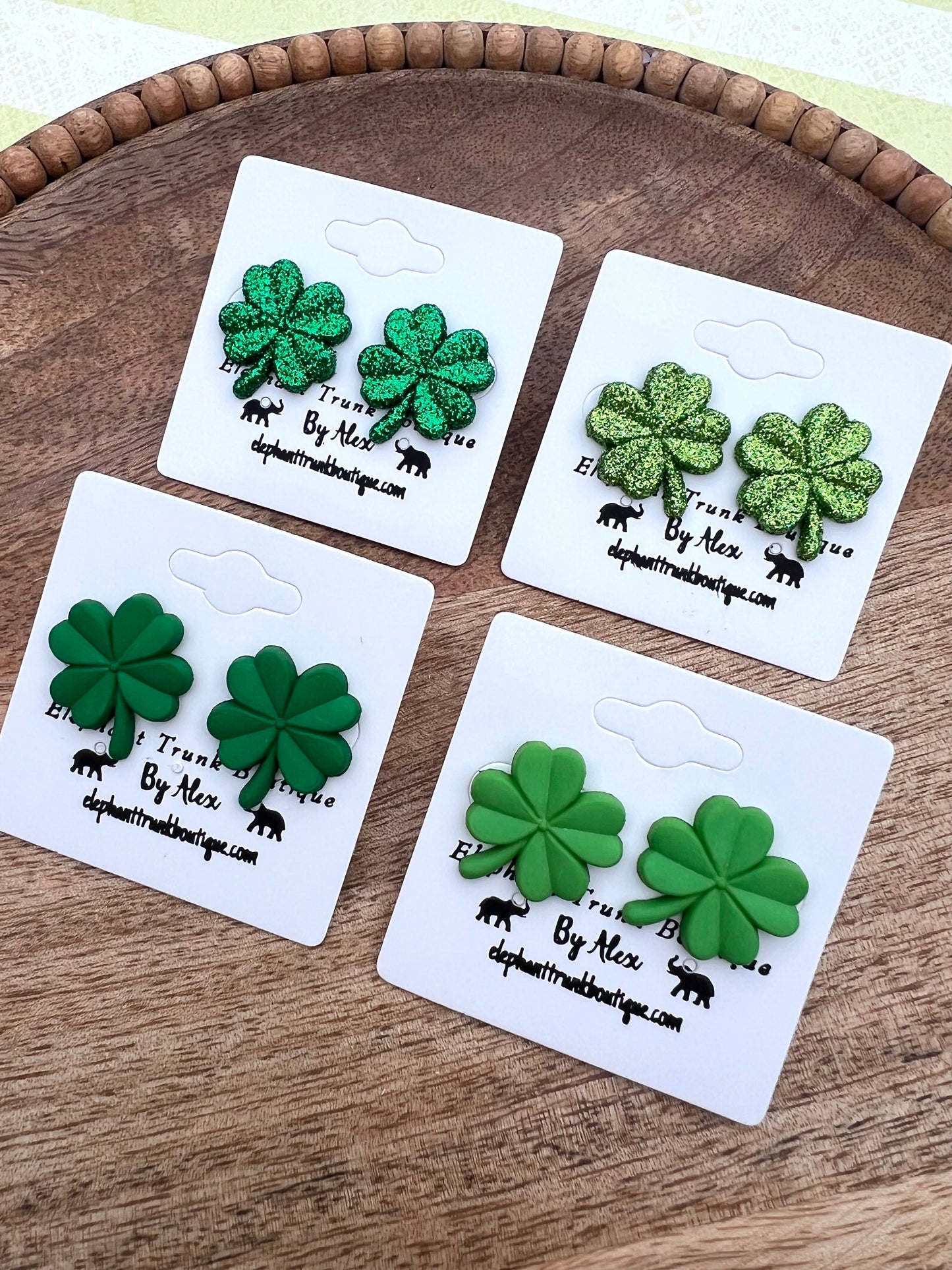 Shamrock Stud Earrings