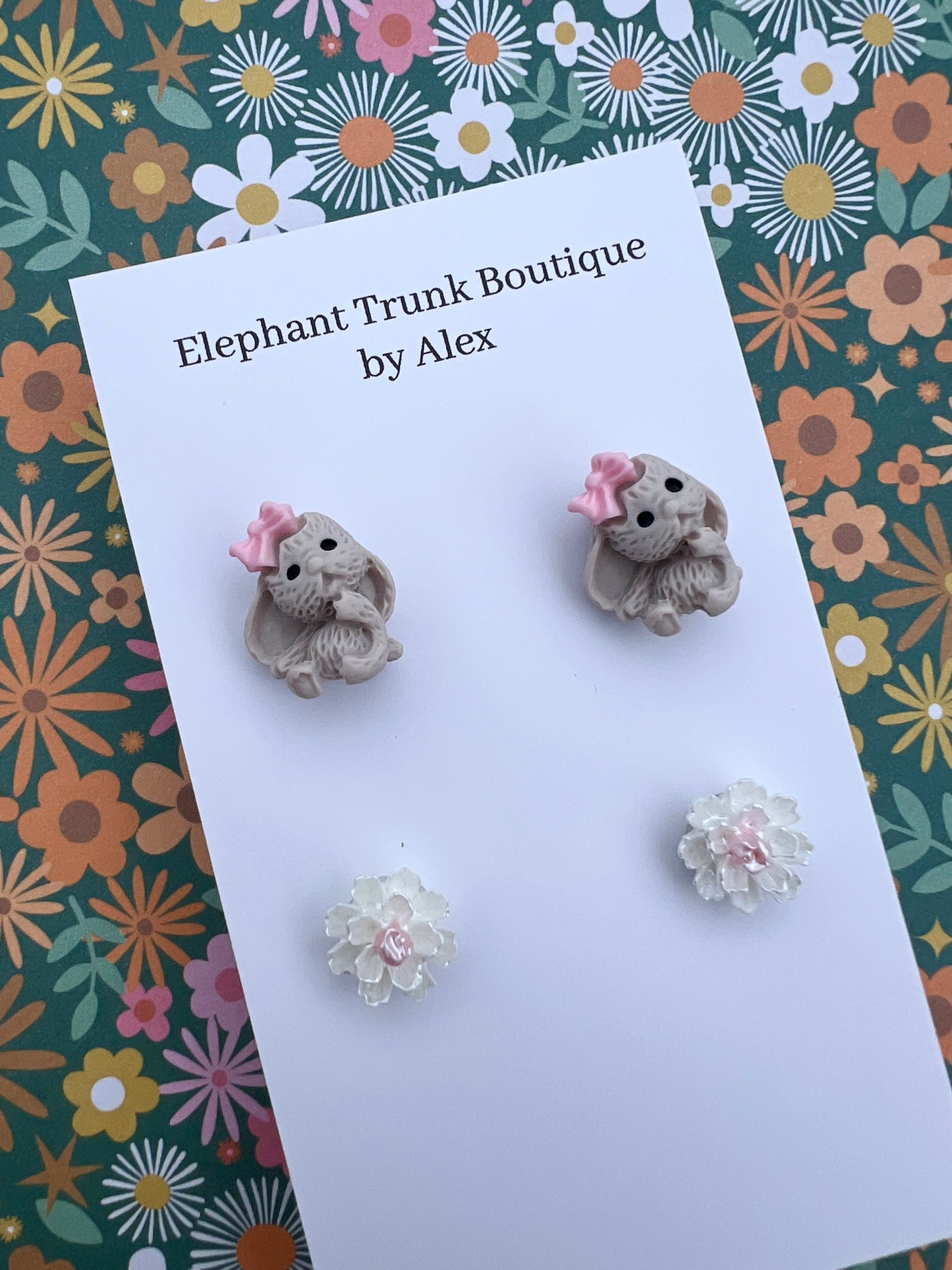 Bunny and Flower Stud Packs