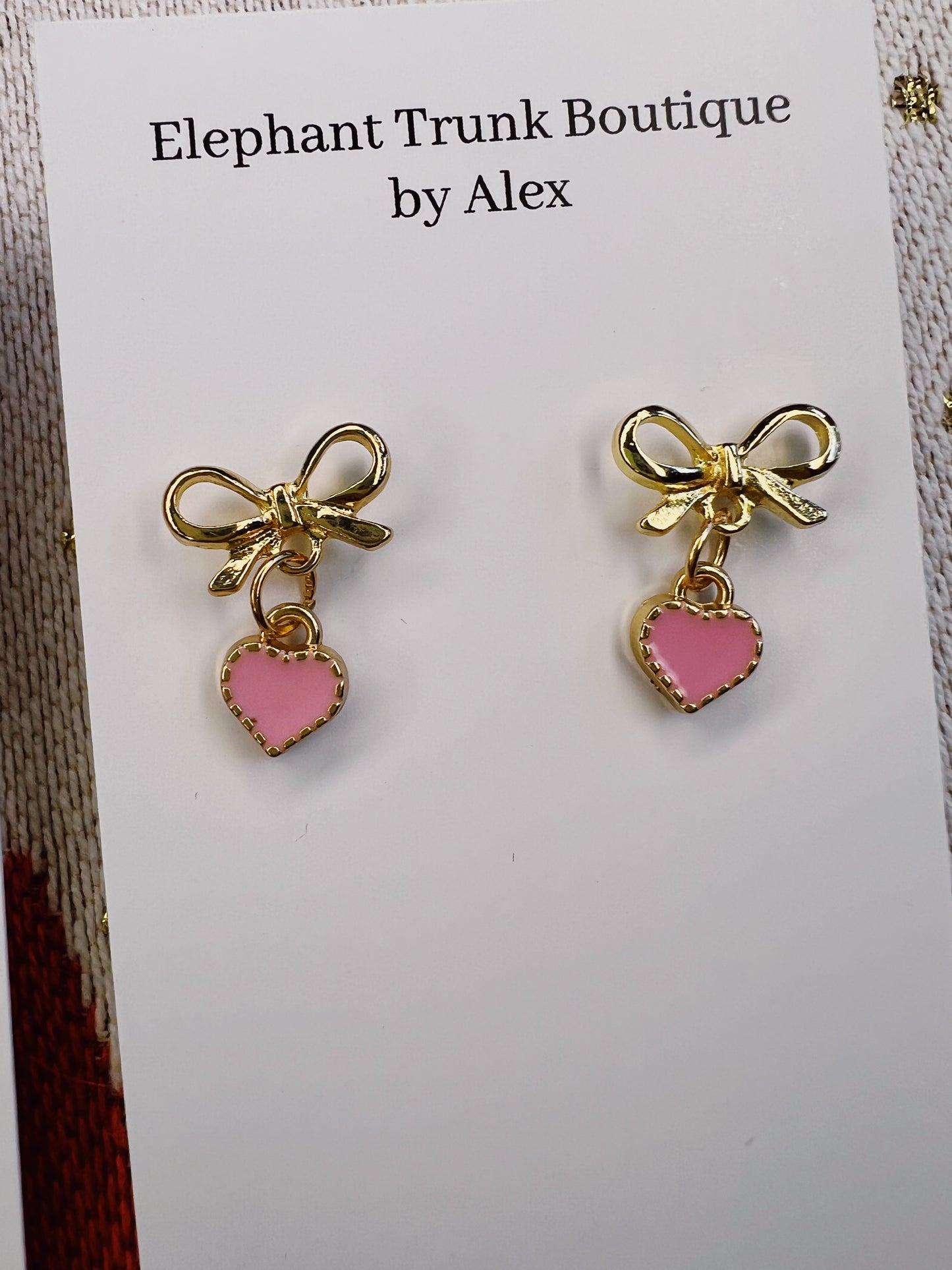 Valentines Stud Dangle Handmade Earrings