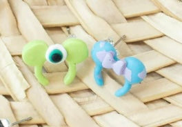 Minnie Mouse Clay Earrings