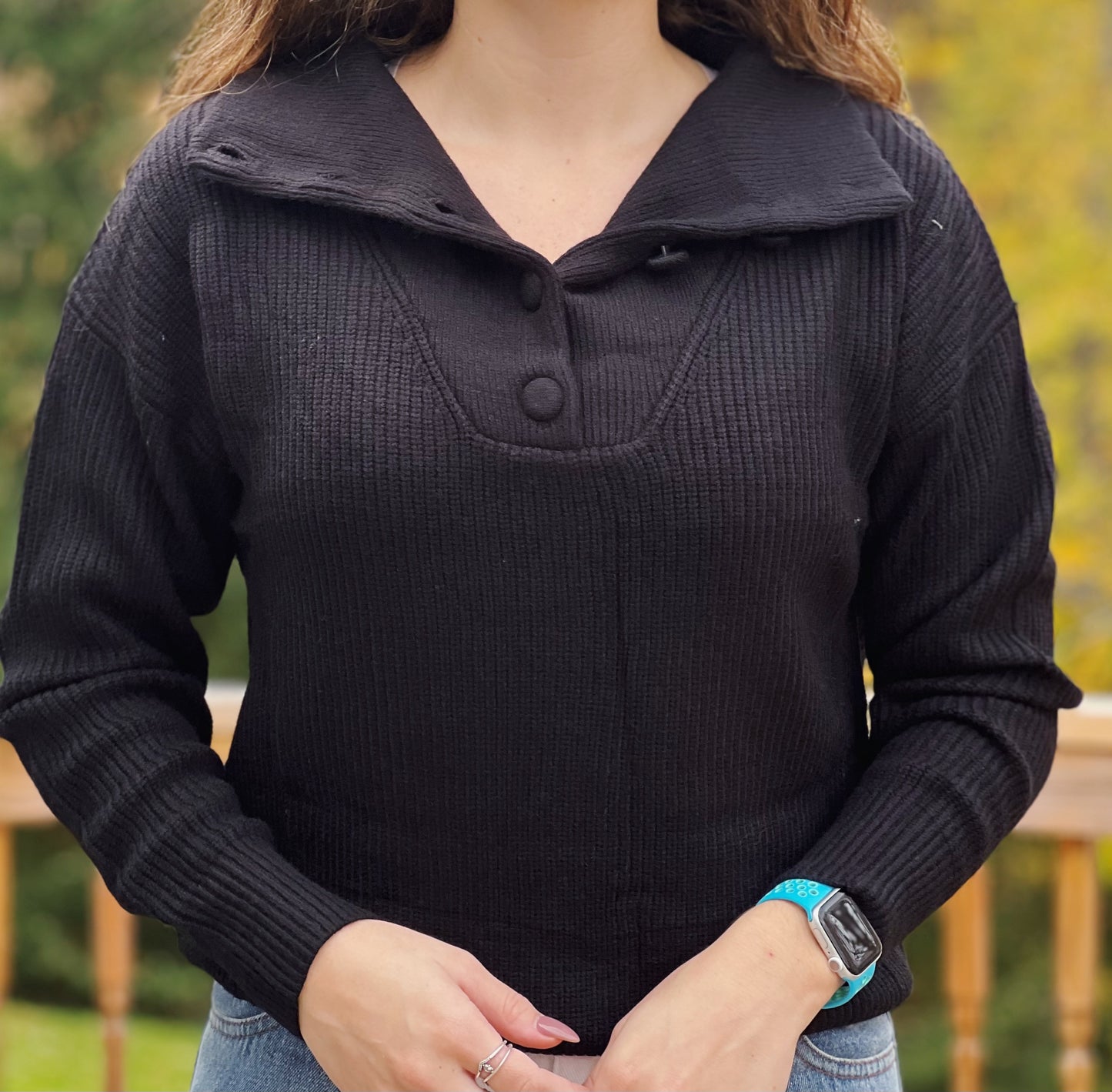 Night Fall Black sweater