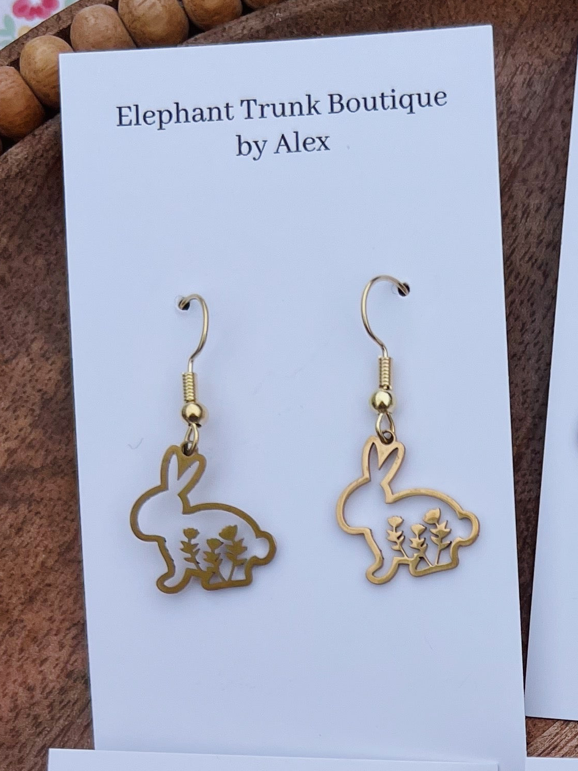 Easter Bunny Dangle Earrings