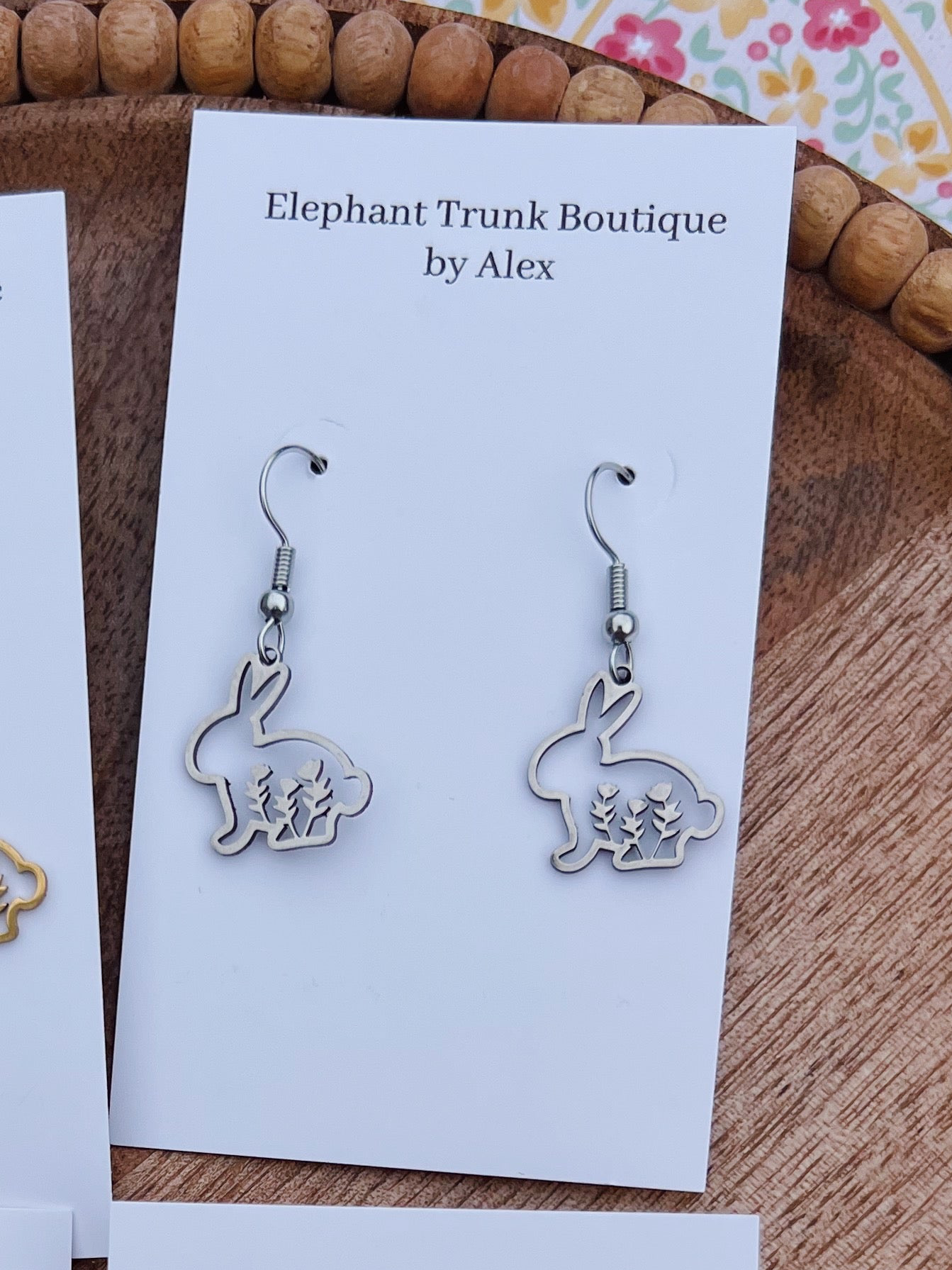Easter Bunny Dangle Earrings