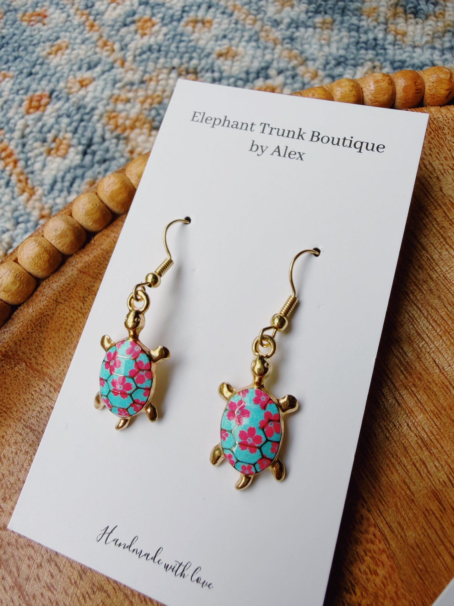 Handmade Turtle Earrings