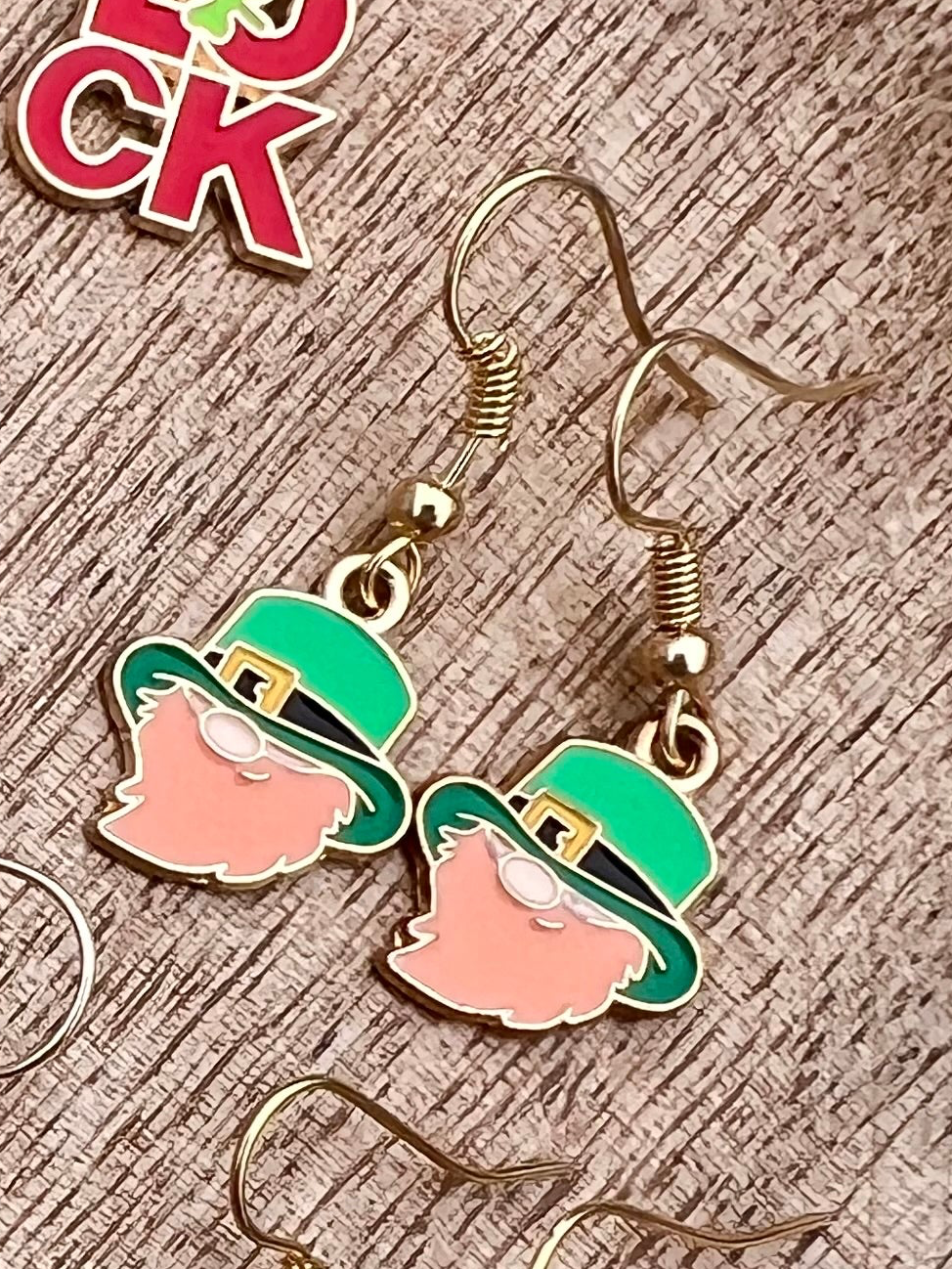 Handmade St Patrick’s Day Collection Dangle Earrings