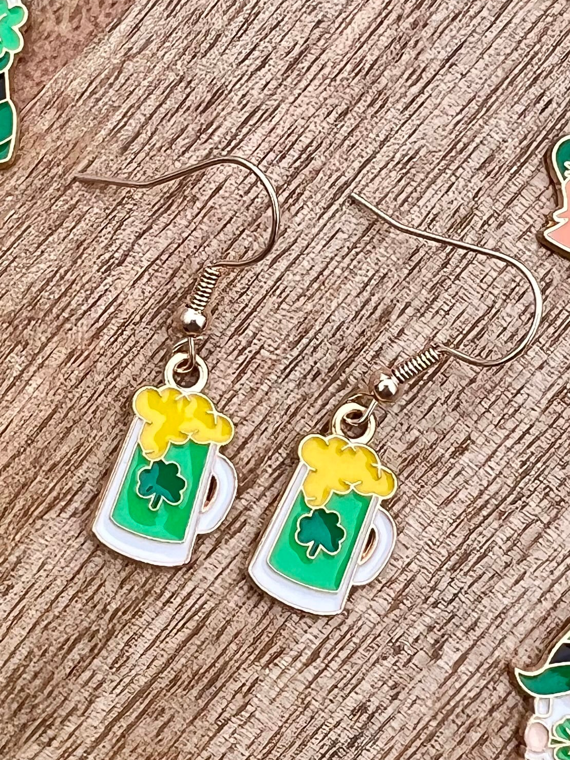 Handmade St Patrick’s Day Collection Dangle Earrings